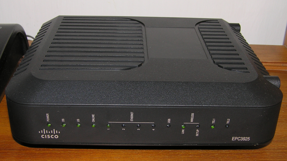 A picture of a Cisco router. It probably has the NAT abilities.